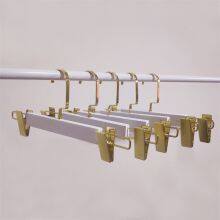 Clothing Store White Wood Trousers Rack Household Balcony Telescopic Pants Hanging Drying Skirt Socks Underwear Multi-functional Hanger Storage Artifact thumbnail-3