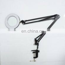 New Upmarket Handicraft Beauty Worktable Lamp Tricolor Adjust Stepless Dimming USB Button Switch 5D Glasses LED Magnifying Lamp thumbnail-2