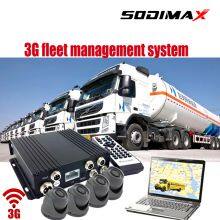 360 Degree Bus Security Monitoring MDVR 3G Wifi Module H.264 Camera Alarm System Car Recorder thumbnail-1
