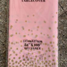 Waterproof 137274cm Gold Stamping Tablecloths - Disposable for Birthday & Holiday Parties thumbnail-5