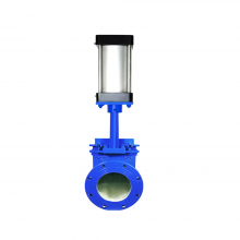OEM Brand DIN 3202 F6 DN300 QT450 Knife Gate Valve GGG40 Body 304 Disc Wafer Type Flange Type WCB Body Knife Gate Valve thumbnail-4