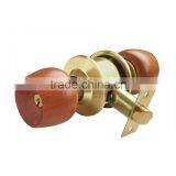Cylindrical Wooden Knob Lock 5831ET-SB