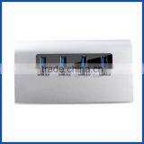 2016 Portable USB 3.0 4 Port Generic Hub Aluminium Case With 2A Power Supply thumbnail-4