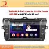 Factory Price Car 2 Din Dvd Player for Toyota Corolla