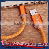 For Samsung S6 Premium Genuine Leather Charging Cable For Android thumbnail-3