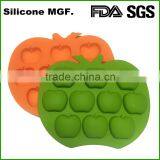 Shinerin apple shaped ice cube tray silicone hip pop mould