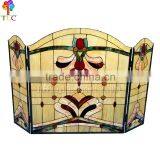 F-9 Mosaic Tiffany Style Stained Glass Fireplace Tiffany Stained Panel Wholesale Tiffany Design