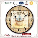 Delicious Chocolate Cup Cake Design Square Wall Clock for Dessert thumbnail-1