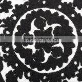 Round Suzani Embroidered Cushion Cover Indian Pillow Cover Decorative Boho Throw Pillows Pom Pom Outdoor Cushions thumbnail-2