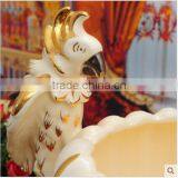 H50cm European Porcelain Islamic Ceramic Vase With Parrot thumbnail-4