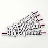 Fashion Customized Metal Label With Embossed Letters and Home Button Sticker,custom Footprint Sticker ---DH20359 thumbnail-1