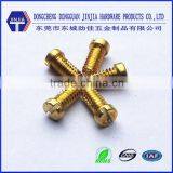 ASME5#-32*8 slotted brass torque electrical screws torque screw