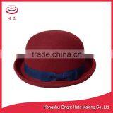 Australia Wool Felt Hat Bowler Hat With Bowknot thumbnail-2