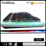 Hot Selling Wholesale Colorful LED Illuminate Ergonomic Wired Keyboard Supplier's Choice thumbnail-4