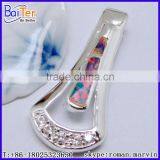 Custom Lab Created Blue Fire Opal Boulder Opal Pendant Necklace Pendant thumbnail-5