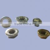 China fasteners Zinc plated hex flange nuts