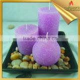 Gift candle purple pillar and ball candle holiday birthday and mother's day art candle