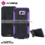 For Samsung S6 Edge Plus Robotic Holster Belt Clip Stand Multi Color Hard Cover Case