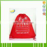 Custom Non Woven Promotion Drawstring Gym Bag With Logo Print Foshan