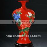 colored emamel vase