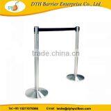 SS Heavy Duty Cast Iron Base Line Barrier Post Queue Pole for Airport thumbnail-2