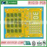 Rigid Multilayer Carbon Oil PCB With Yellow Solder Mask