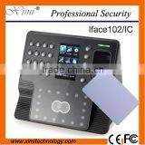 4.3'' TFT Touch Screen Infrared Camera TCP/IP Communication Iface102 Wall Time Clock Face and Fingerprint Reader Time Attendance