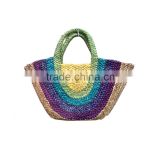2016 New fashion dyed woven natural straw bags seagrass beach bags                        
                                                Quality Choice