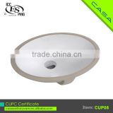CUP05 High end oval under counter for hospital CUPC ceramic wash basins