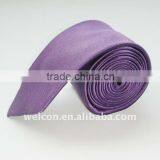 Fashion Lilac Solid Silk Necktie thumbnail-1