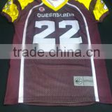 100 % Polyester Custom Sublimation game Football Jersey