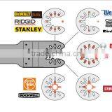 Finger-shaped Quick Release Carbide Oscillating Tool Saw Blade for Coarse Sanding of Fillers, Tile Adhesive, Concrete, Stone thumbnail-3