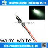 Red,green,blue,white,yellow 3 mm Through Hole Prewired Led thumbnail-3