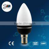High Brightness!!3.5W 220V B15 Base With High Power and High Quality Aluminum Body LED Bulb C37