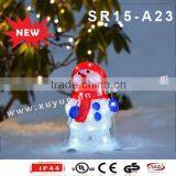 Acrylic Outdoor Lighted LED Snowman Light thumbnail-1