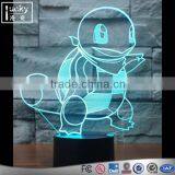 Pokemon Go Kawaii Squirtle 3D LED Night Light With Color Change thumbnail-4
