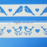 Plastic Stencil With Bird Design/plastic Template