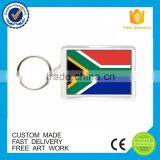 Wholesale South Africa Souvenir Clear Plastic Custom Acrylic Keychains