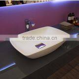 Bathroom Acrylic Solid Surface Wall-hung Wash Basins,Artificial Stone Washing Basin thumbnail-1