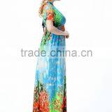 2016 New Bohemia Beach Skirt Bat Sleeve Dress thumbnail-2