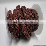 Braided Leather Round Braided Leather Cord thumbnail-2