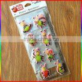 Honeybee Pattern 3D Puffy Sticker thumbnail-1