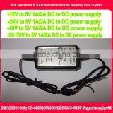 dc to dc Switch Power Supply -12VDC to 5V1A 2A 3A OEM Factory With CE,UL,SAA,CB,FCC,GS,KC,PSE Standard,low Cost thumbnail-1