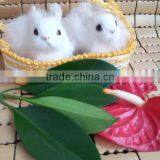 Easter Bunny Taxidermy Figurine Plush Decor Cabin Brown Tan Rabbit thumbnail-2