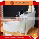 Plastic Knock-down Transparent Storage Box With Wheels -small Size thumbnail-5