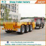 High Quality Tri-axle Container Skeleton Key Trailer 20ft 40ft Container Transportation Trailer thumbnail-4