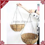 S&D New Design Garden Decoration Wire Hanging Basket Flower Pot With Coco Liner thumbnail-4