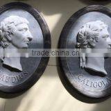 Modern Marble Human Head Relief Carving Sculpture thumbnail-2