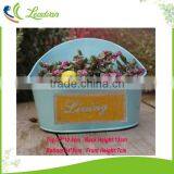 Half Round Plant Pots Cheap Metal Pots Planter Wholesale thumbnail-3