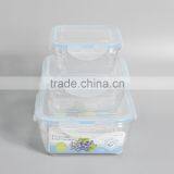 Competitive Price Stackable 3 Pieces Household Food Grade Microwave Plastic Container thumbnail-1